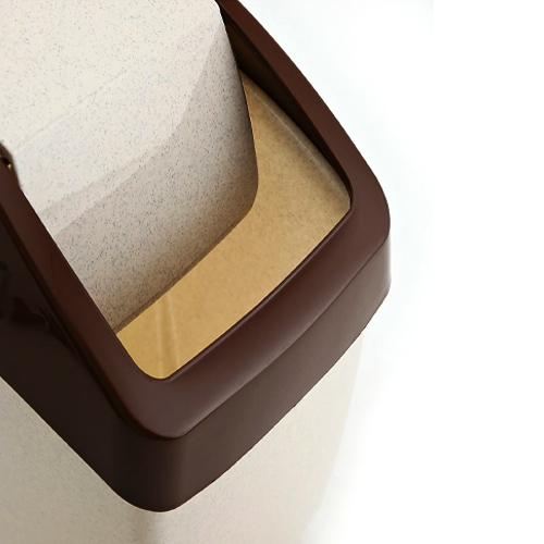 Контейнер для мусора 7 л IDEA  ХАПС М 2470, бежевый мрамор