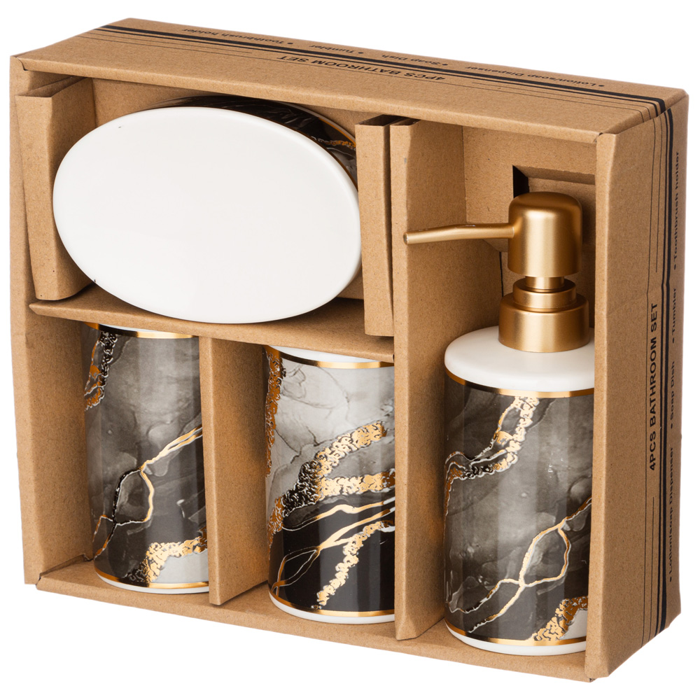 НАБОР ДЛЯ ВАННОЙ КОМНАТЫ 4 ПР., КОР=12НАБ. 360 МЛ