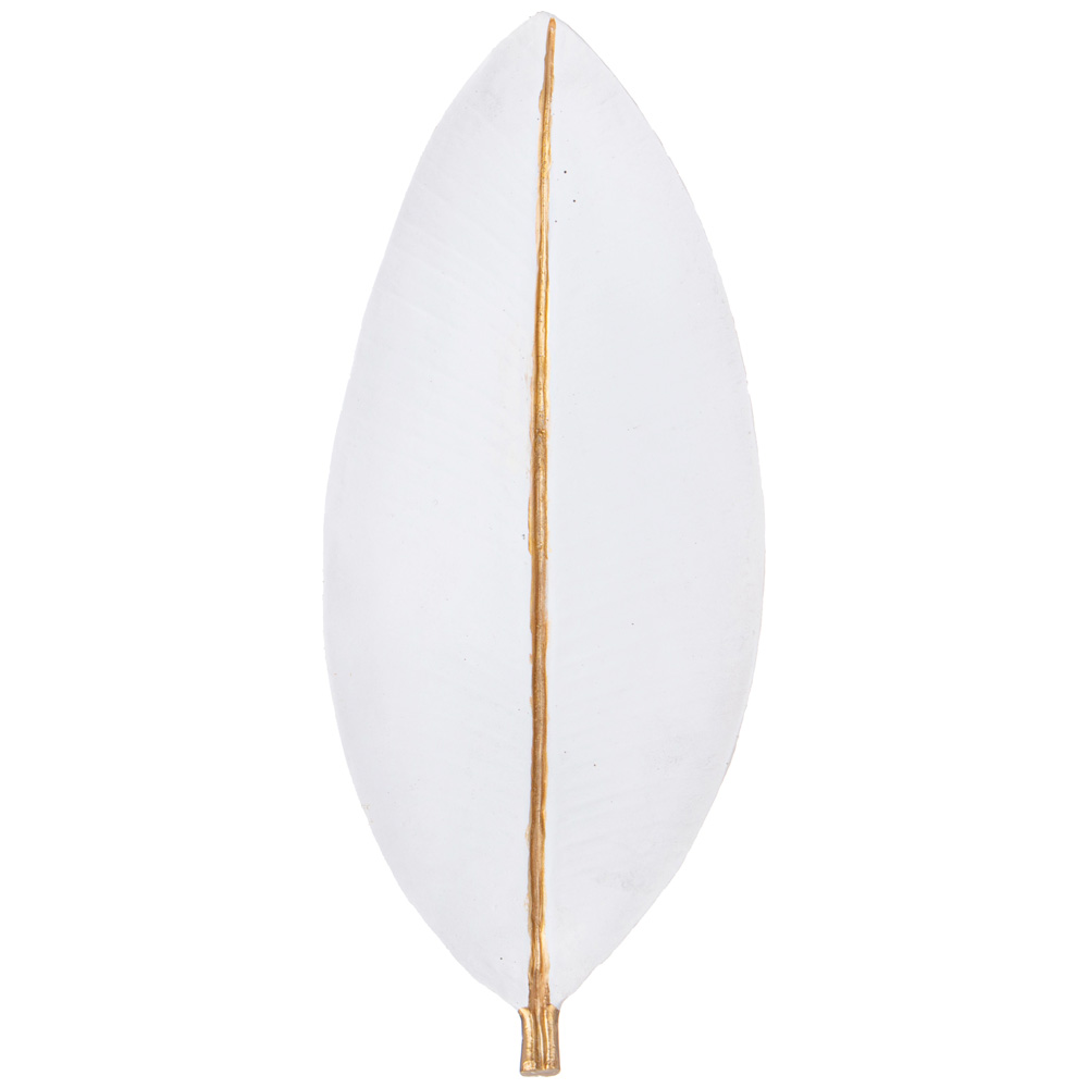 БЛЮДО ДЕКОРАТИВНОЕ, LEAF, ЦВЕТ:БЕЛЫЙ 39*16, 5*4СМ