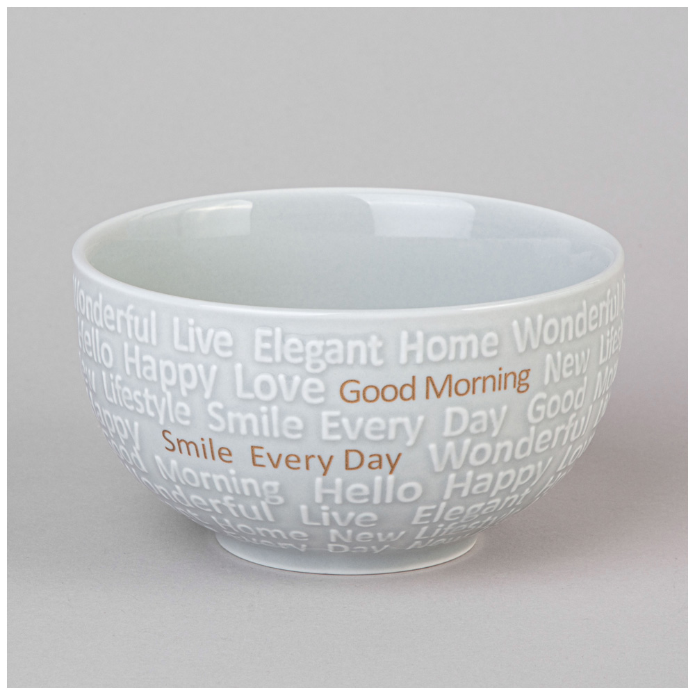 НАБОР САЛАТНИКОВ LEFARD, GOOD MORNING, НА МЕТАЛЛ. ПОДСТАВКЕ 4 ШТ. 11.5*6 СМ 330 МЛ МИКС ЦВЕТОВ