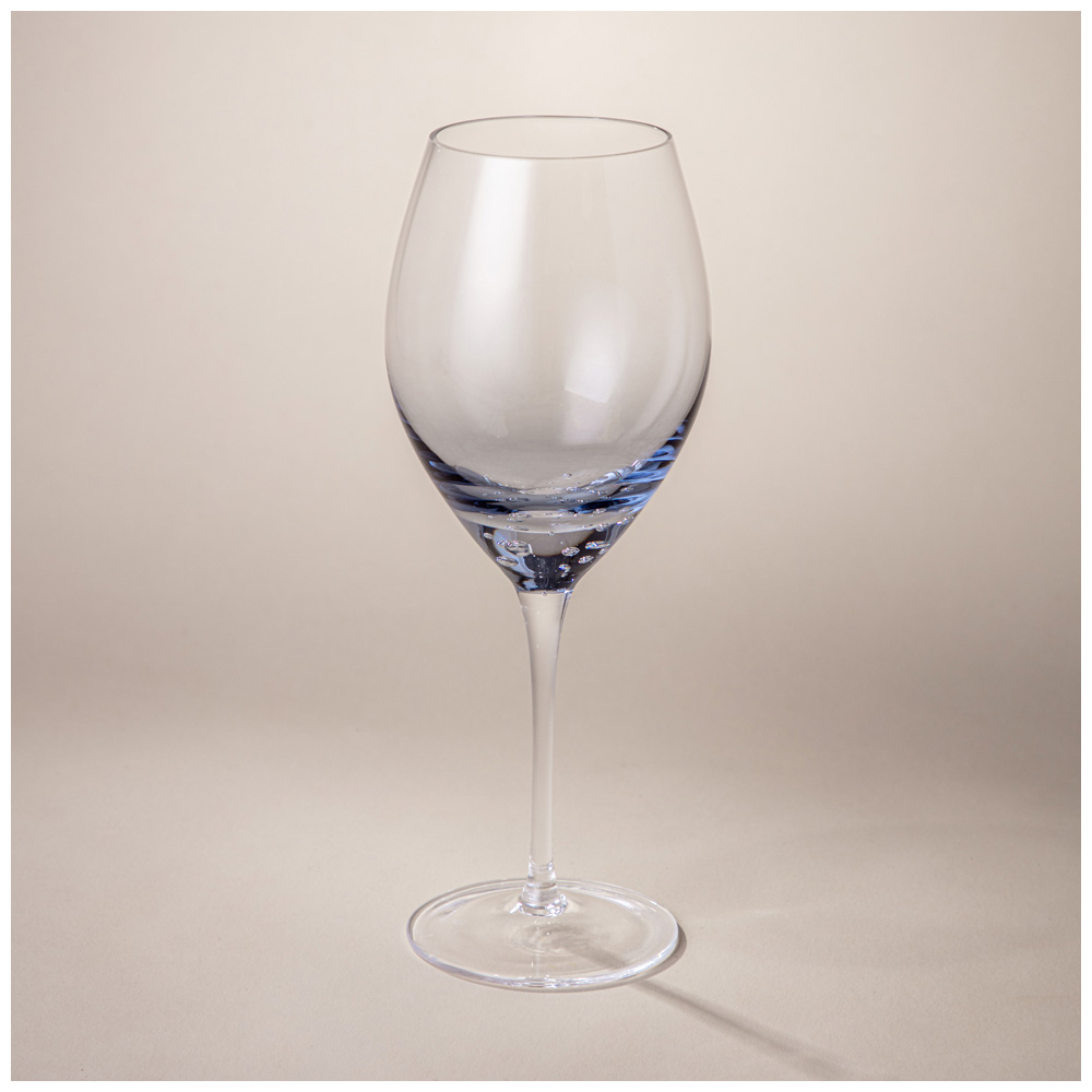 НАБОР БОКАЛОВ ДЛЯ ВИНА ИЗ 2 ШТ, BUBLES, BLUE 580 МЛ