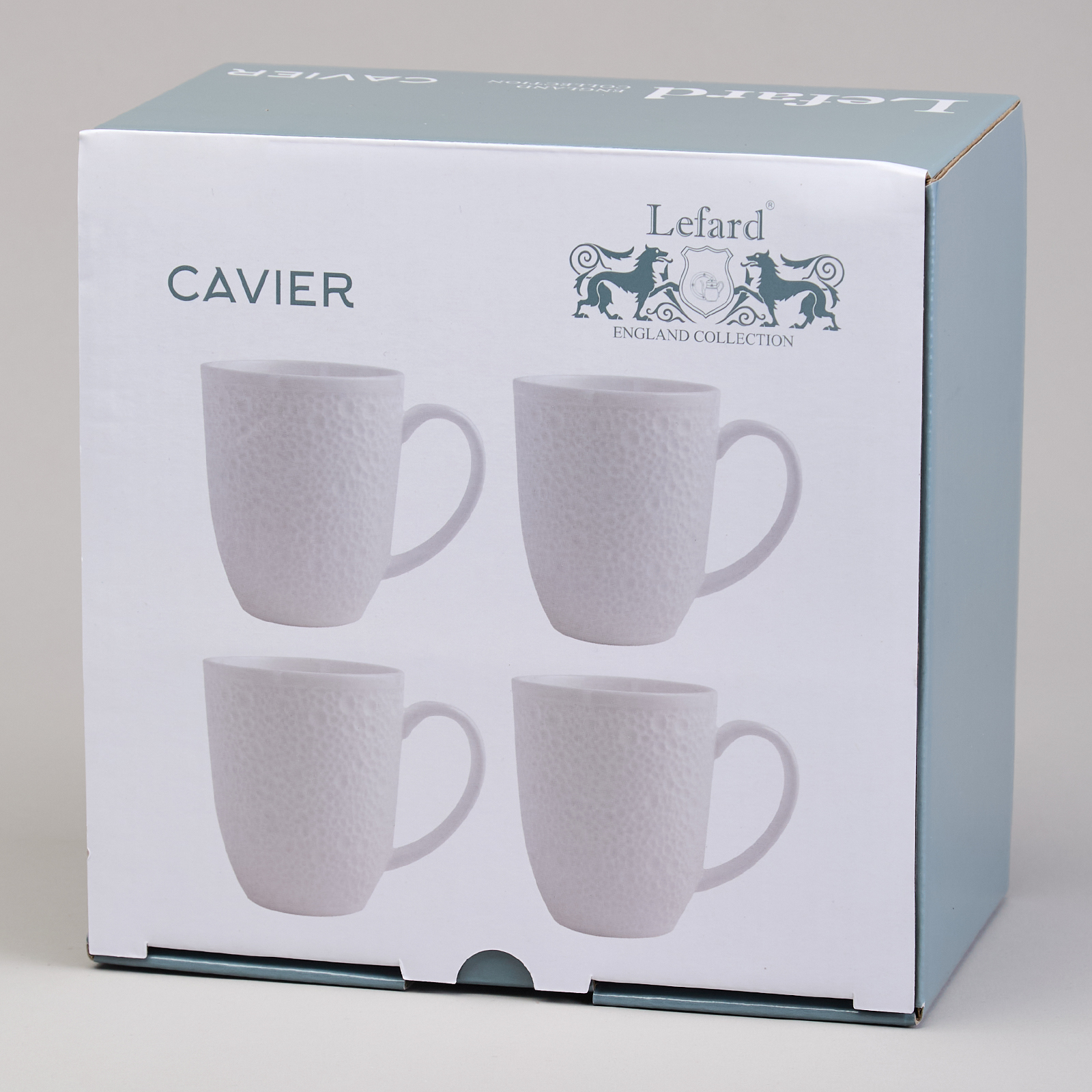 НАБОР КРУЖЕК LEFARD, CAVIER, 4 ШТ. 420 МЛ, КОР=8НАБ.