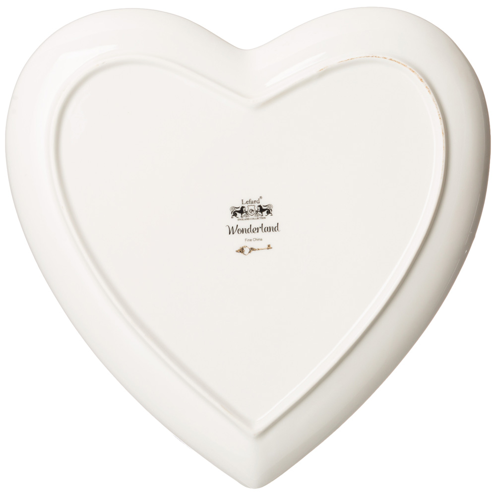 ТАРЕЛКА LEFARD, WONDERLAND, СЕРДЦЕ 21, 5*2 СМ, КОР=48ШТ.
