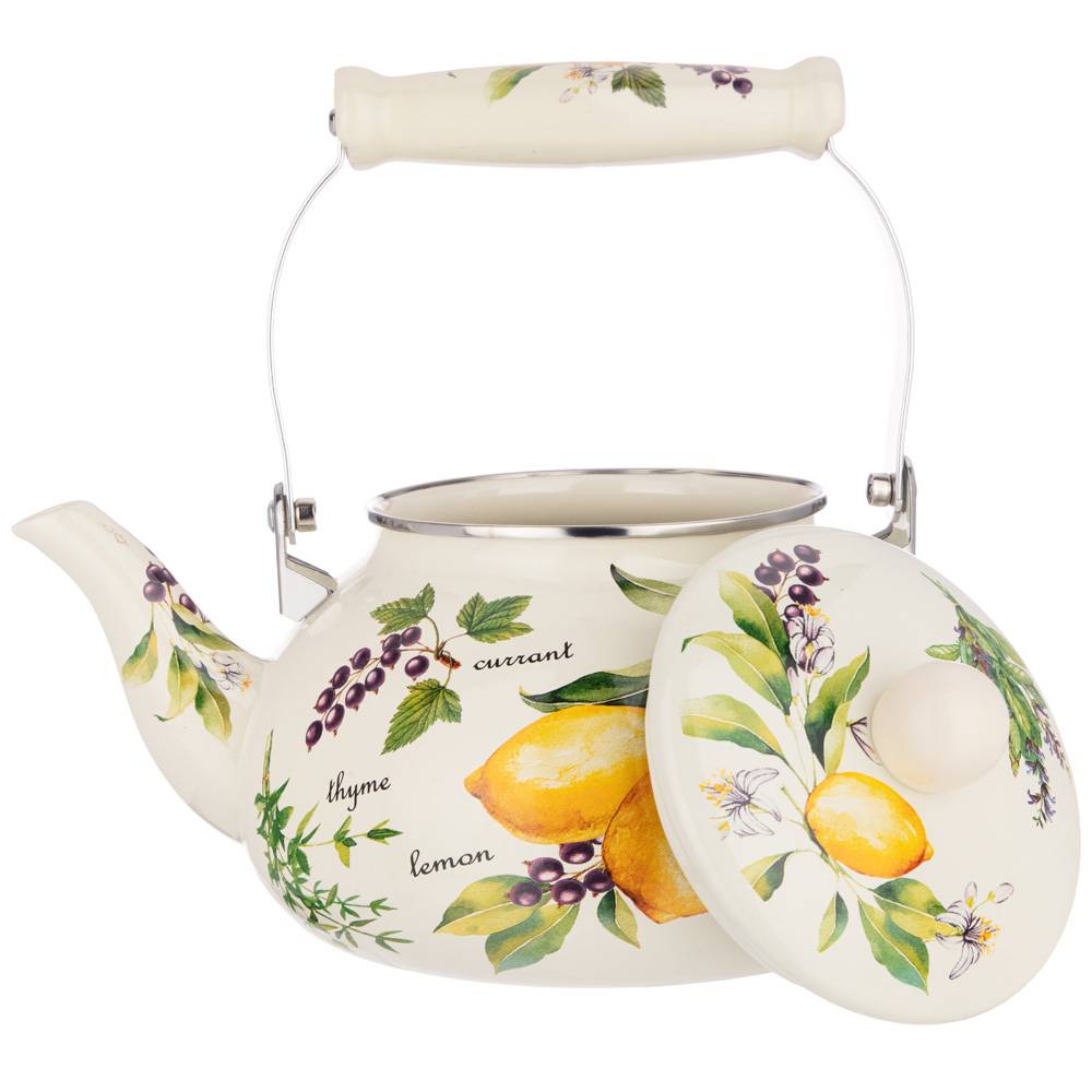 ЧАЙНИК AGNESS ЭМАЛИРОВАННЫЙ, СЕРИЯ, СЕКРЕТНЫЕ ИНГРЕДИЕНТЫ, 2, 5 Л