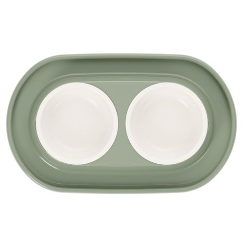 Миска для животных Юта 0,3л двойная, на подставке, ALTA, 1/9