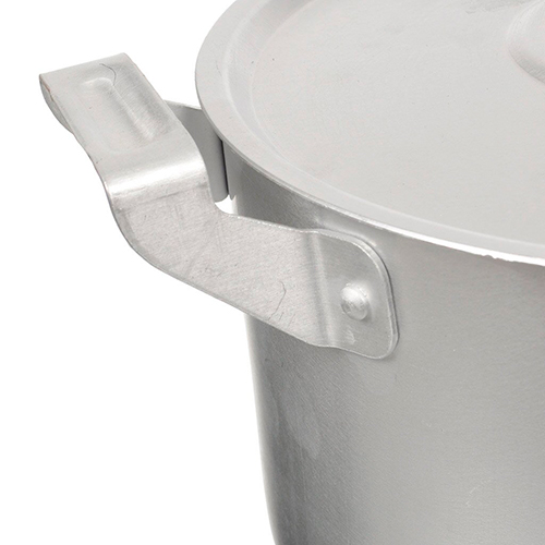 Кастрюля 2,5 л 2 мет. ручки, с крышкой, штампованный алюминий, БЕЛАЯ КАЛИТВА, 1/12