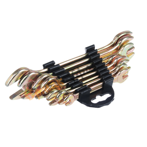 Ключ рожковый набор ЕРМАК 8пр пластик, желтые, 8X10-19X22ММ, , 736-073, 1/40