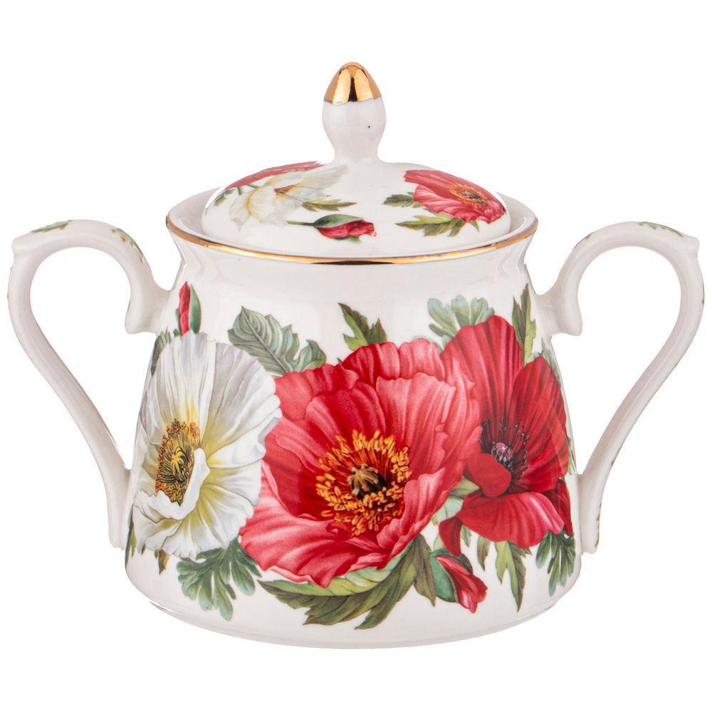 ЧАЙНЫЙ СЕРВИЗ LEFARD, МАКИ, НА 6 ПЕР. 14 ПР., КОР=2 НАБ.