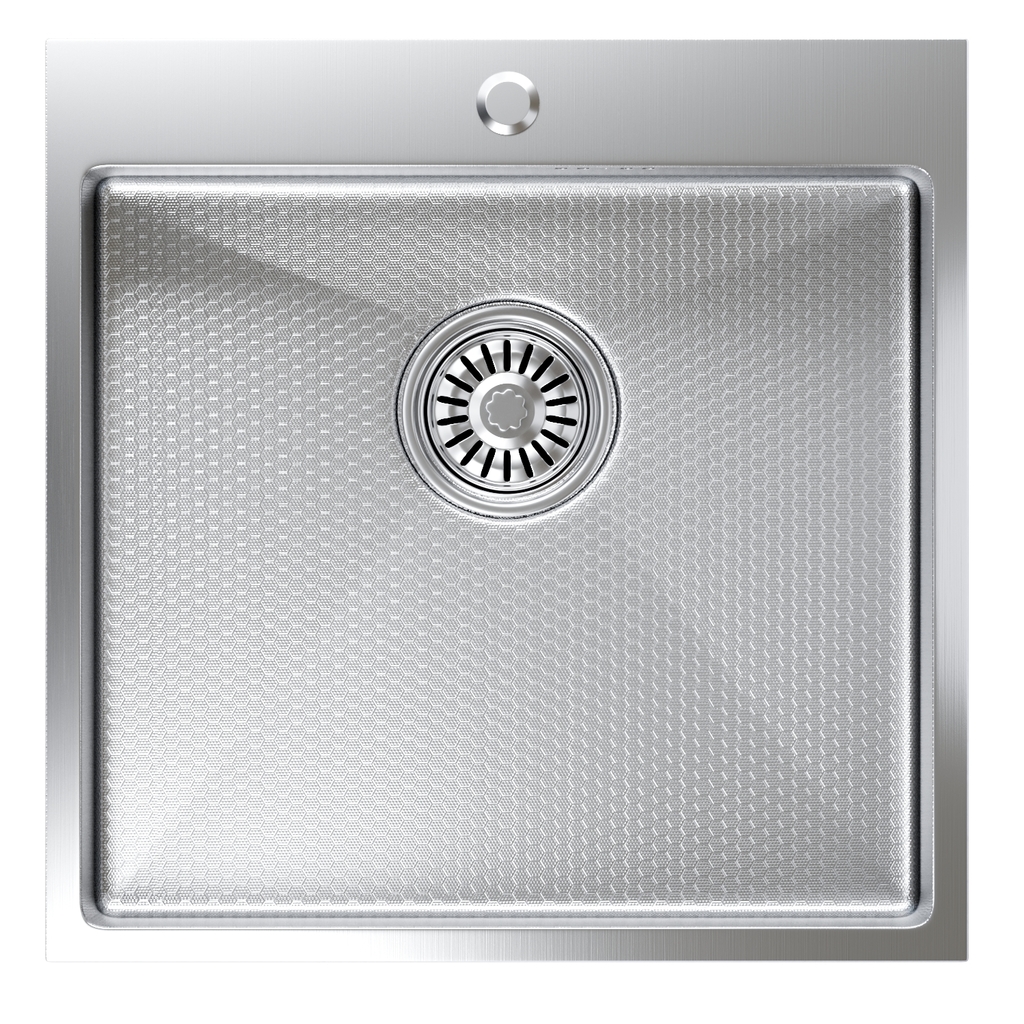 Мойка настол.монтаж 50х50, 3, 0 вып 3 1/2 MIXLINE PRO 20см с сифоном, сатин НАНО