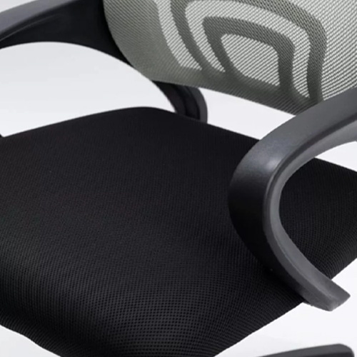 Кресло офисное, компьютерное TRON A1 сетка Prestige, хром, серый-черный