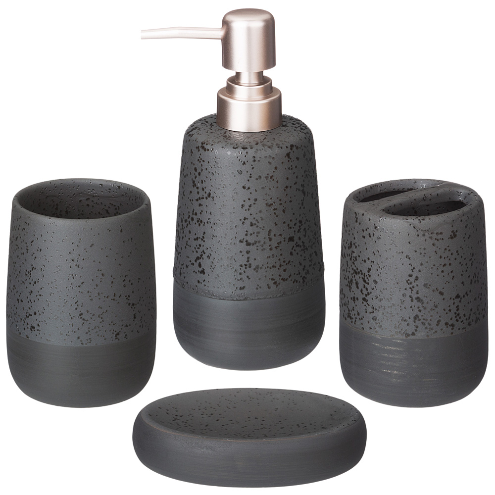 НАБОР ДЛЯ ВАННОЙ КОМНАТЫ 4 ПР., КОР=12НАБ. 400 МЛ 7, 9*7, 9*18СМ