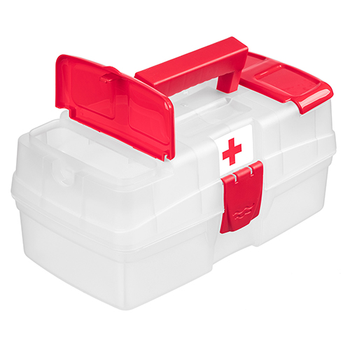 Аптечка с отсеками Palm 221303701/00, 290х170х130 мм, бесцветный