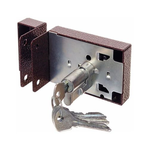 Замок накладной ОМЕГА ЗН1 2Р ЗЕНИТ, медь, 1/30