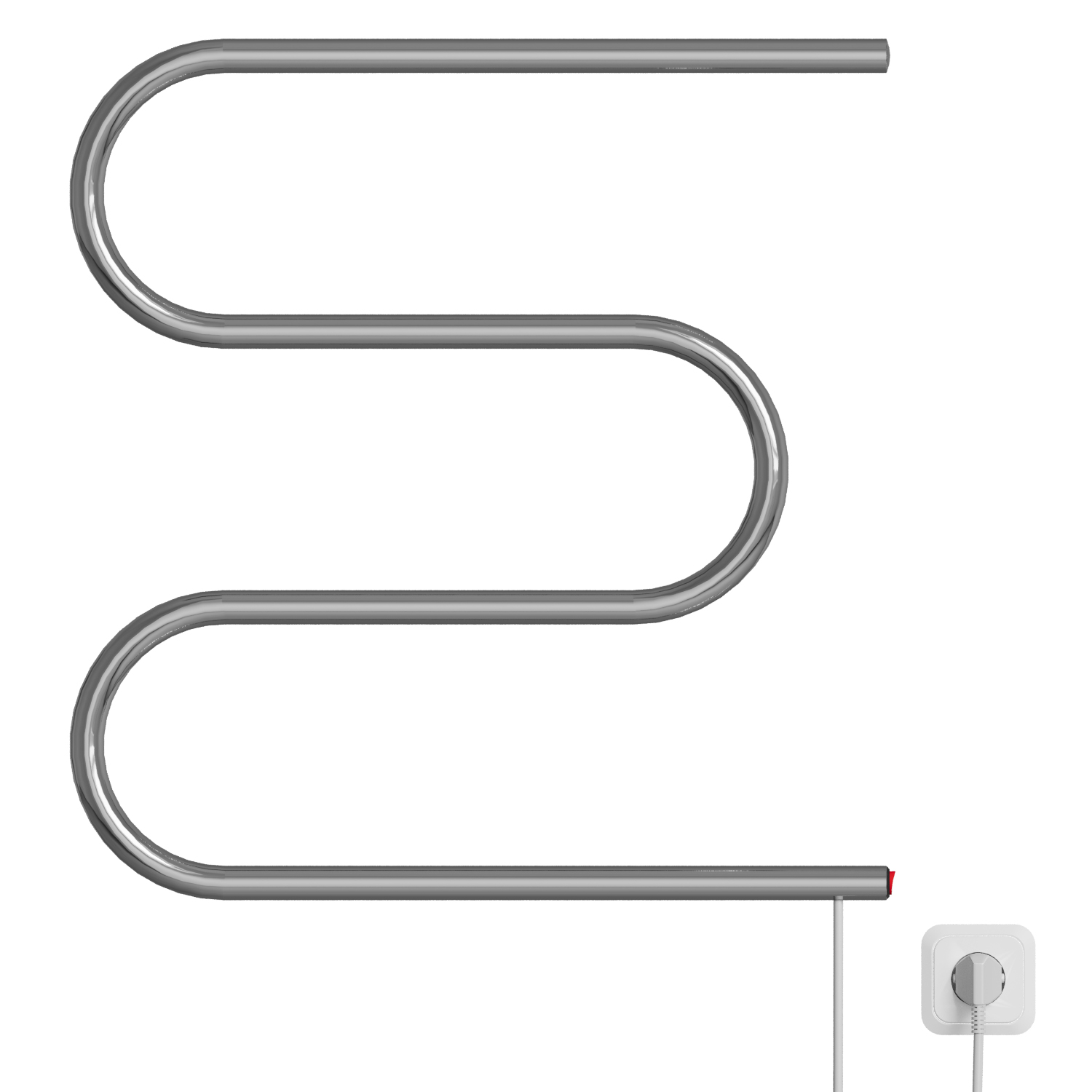 Полотенцесушитель MIXLINE SIMPLE M 60x60, кнопочный выкл, 222 Вт