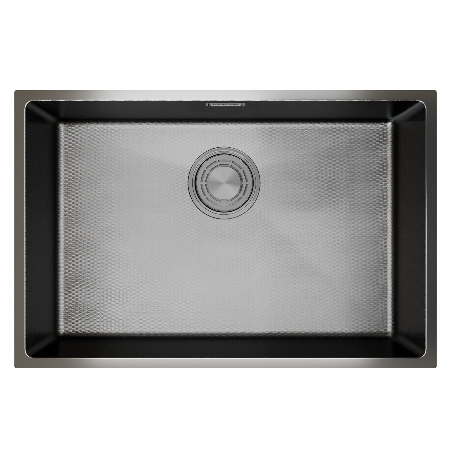 Мойка подст.монтаж 65х44, 3, 0 вып 3 1/2 MIXLINE PRO 22см с сифоном, черный графит НАНО декор