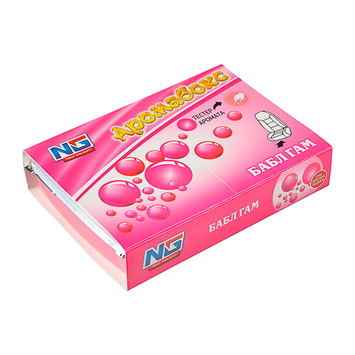 Ароматизатор NEW GALAXY под сиденье гелевый Аромабокс бабл гам 200гр, 1/24