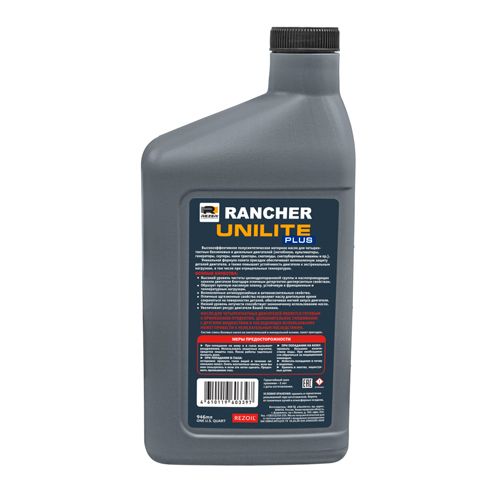 Масло Rancher UNILITE PLUS 4-тактное полусинтетическое10W40 API SJ/CF 0,946л
