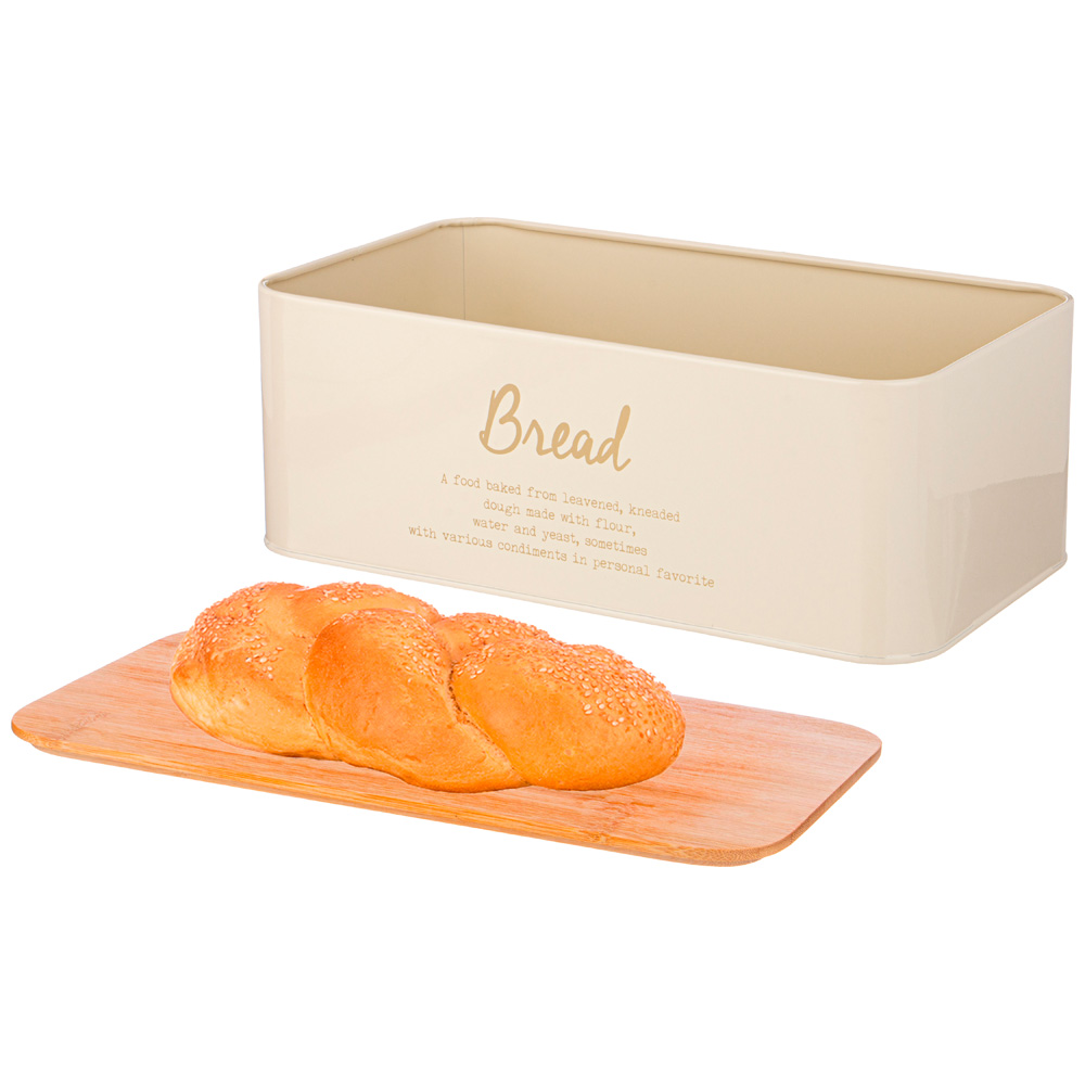 ХЛЕБНИЦА 2 В 1 AGNESS, АРКТИК, 6 Л 34*18*12, 5 СМ ЦВЕТ: БЕЖЕВЫЙ