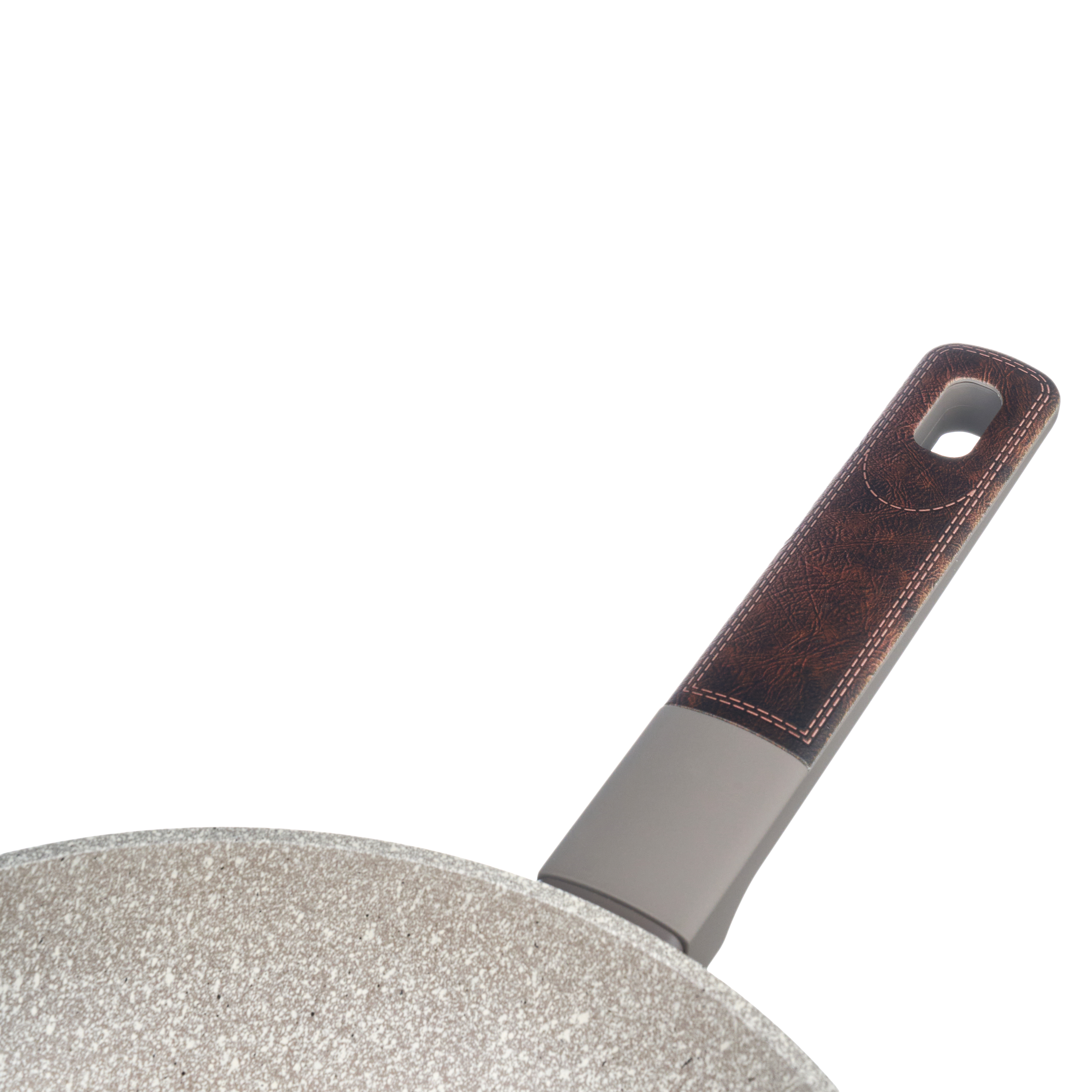 СКОВОРОДА С АНТИПРИГАРНЫМ ПОКРЫТИЕМ PFLUON MARBLE, 24*4,8 СМ