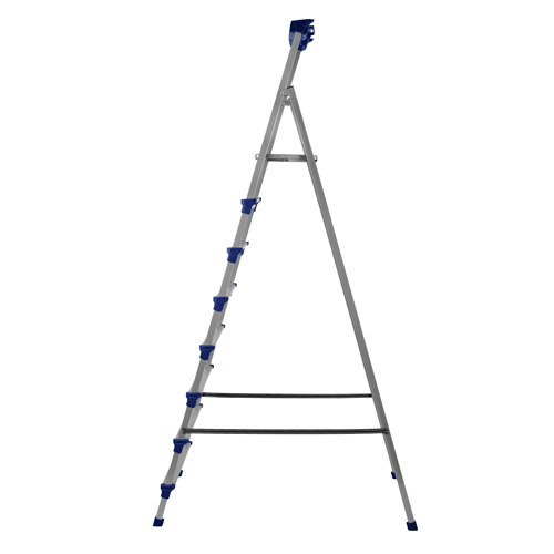 Стремянка стальн. 8 ступ. высота до платформы 172см, широкие металл. , НИКА, Россия, 1/1