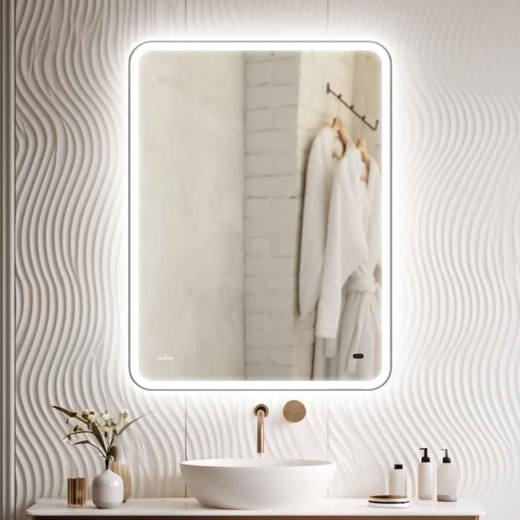 Зеркало MIXLINE, Турин, 600*800, ШВ бесконтактный сенсор, светодиодная подсветка НОВИНКА