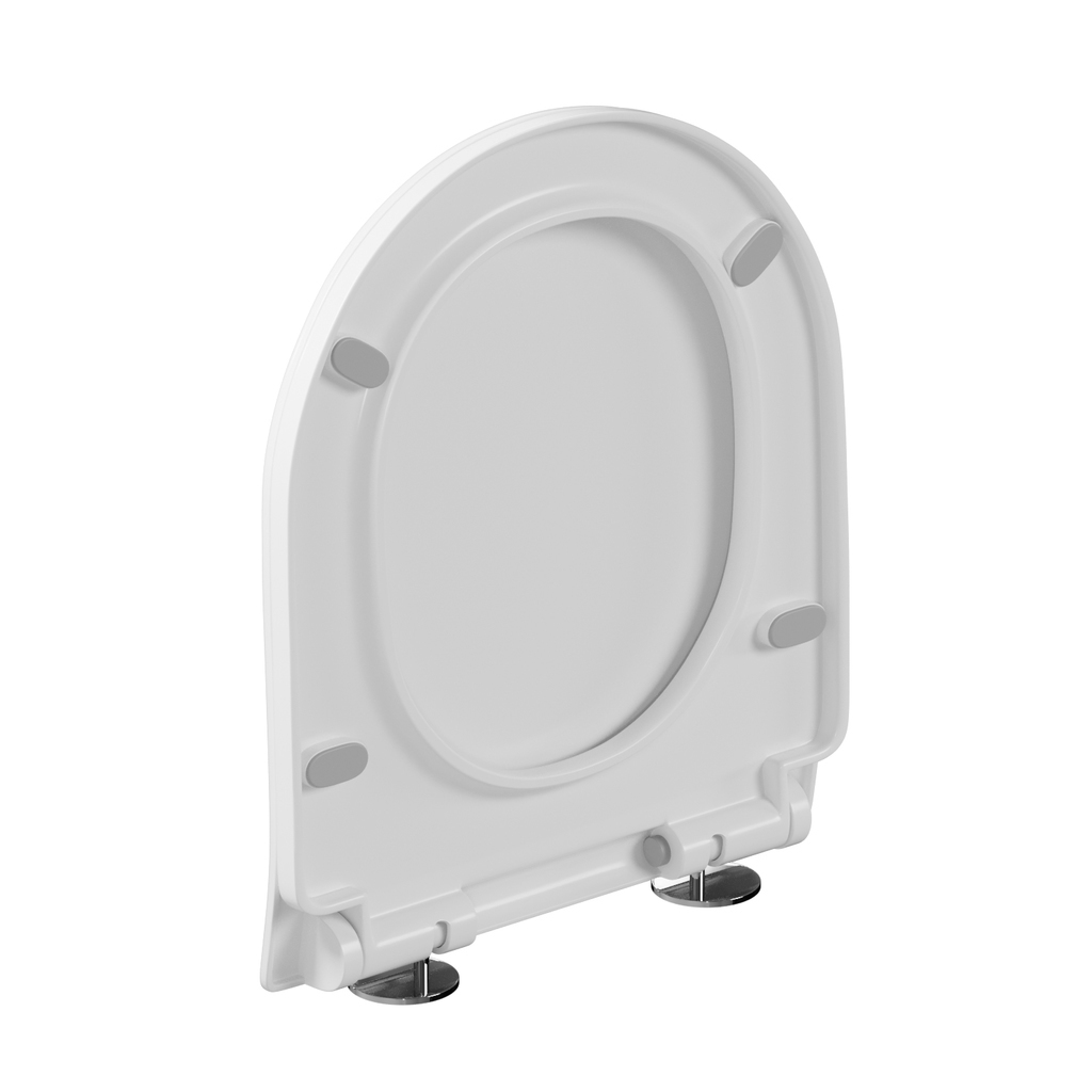 Сиденье для унитаза  WAVE NORD полипропилен, микролифт, БЕЛЫЙ глянец