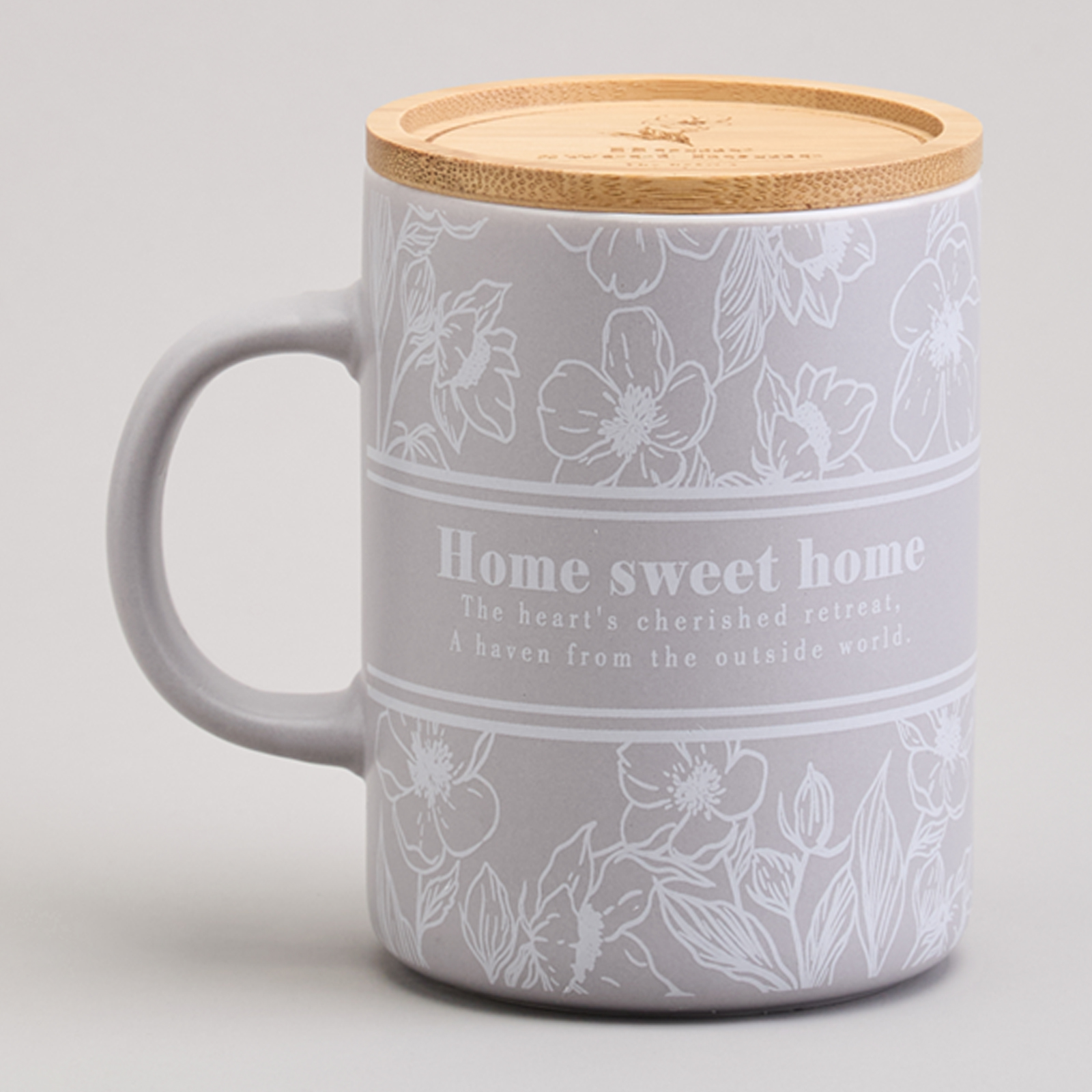 КРУЖКА LEFARD 400МЛ С БАМБУКОВОЙ КРЫШКОЙ, LOVING FAMILY, 8*10.9CM