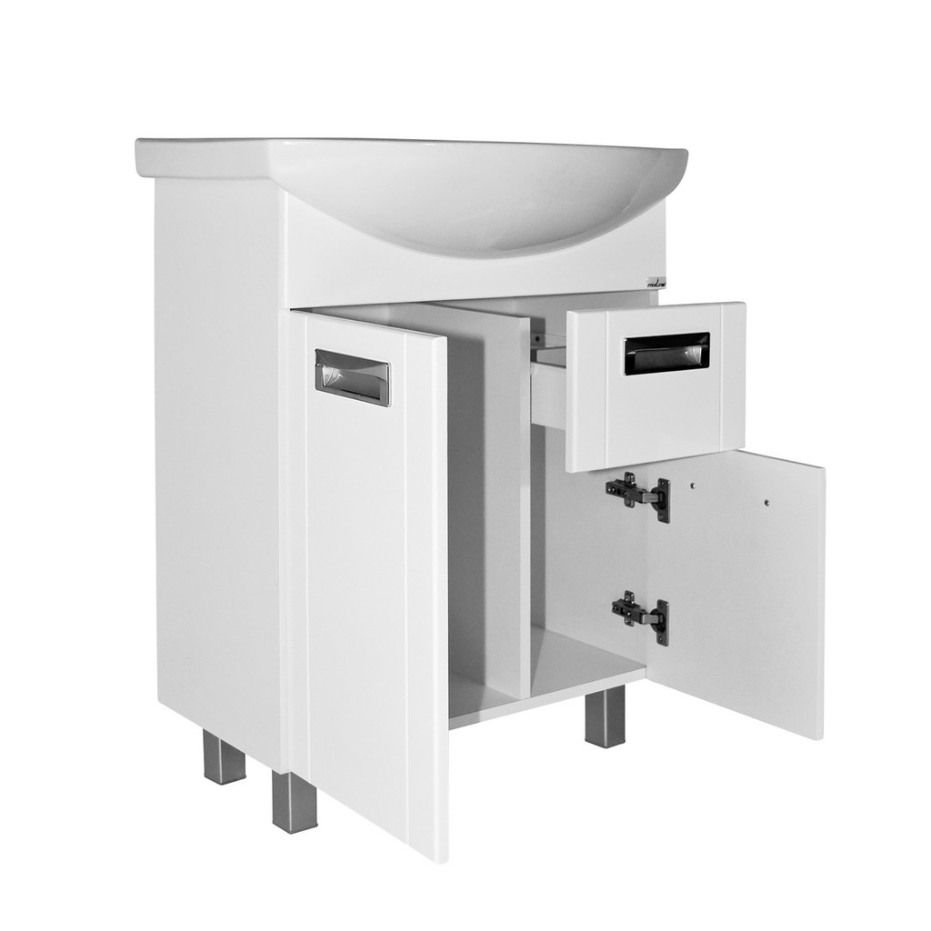 Тумба д/ванной, АЛЬФА-65,  ОТДЕЛЬНО ПРИОБРЕТАЕТСЯ РАКОВИНА под раковину Best-65, Sanita Lux, ПВХ, раковина в комплект не входит