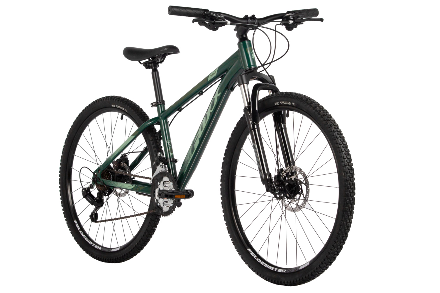 Велосипед FOXX 26, CAIMAN зеленый, сталь, размер 14