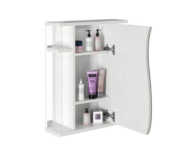 Зеркальный шкаф, Классик-55, правый без подсветки, ПВХ