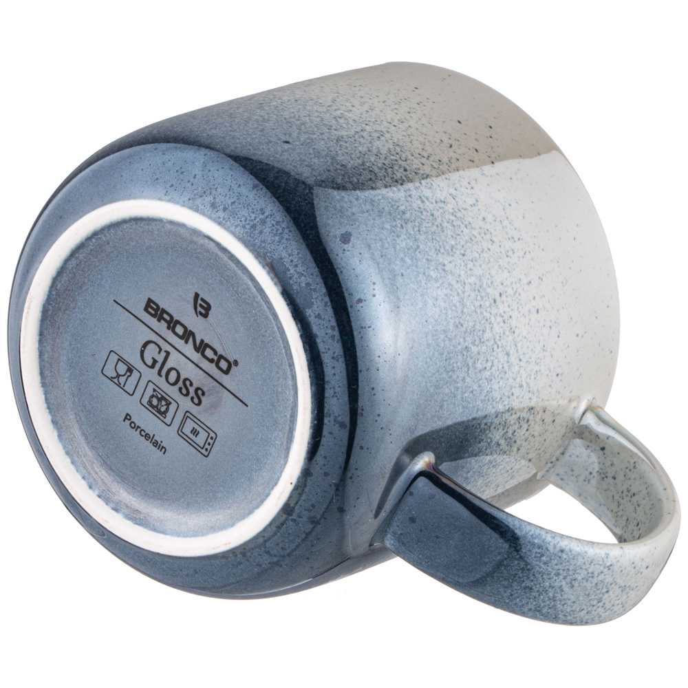 КРУЖКА BRONCO, GLOSS, 440 МЛ ТЕМНО-СЕРАЯ, МАЛ=4ШТ./КОР=24ШТ.
