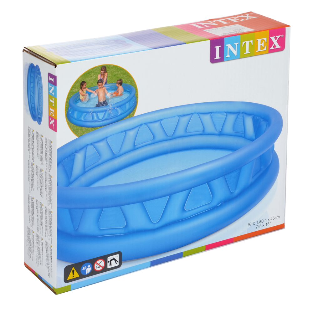INTEX Бассейн с надувным бортом 188x46см, от 3 лет, 58431NP