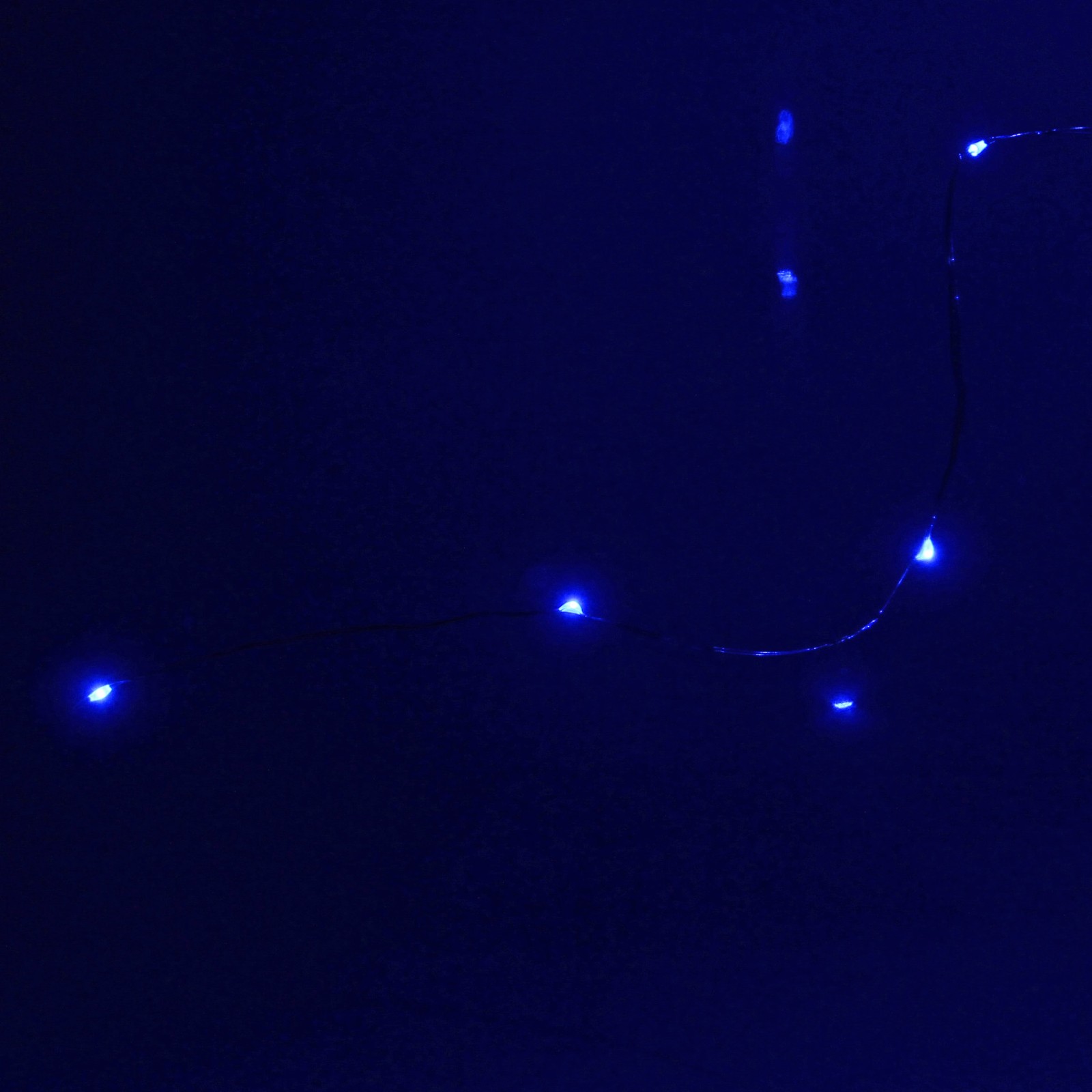Гирлянда для дома на батарейках 1,5 м 15 ламп LED, 1 реж.,IP-20, Синий