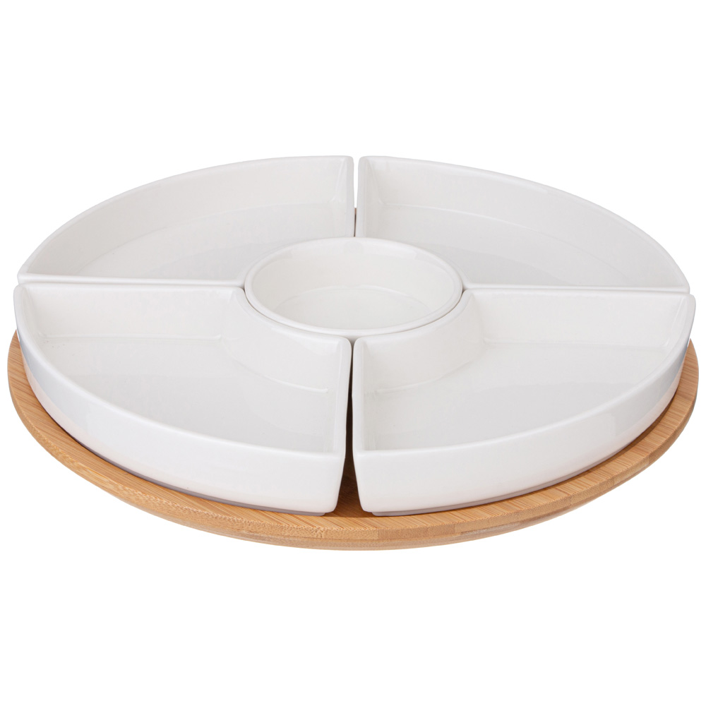 МЕНАЖНИЦА LEFARD, NATIVE, 5 СЕКЦИЙ НА ДЕРЕВ.ПОДСТАВКЕ 28*5, 6 СМ, КОР=6ШТ.