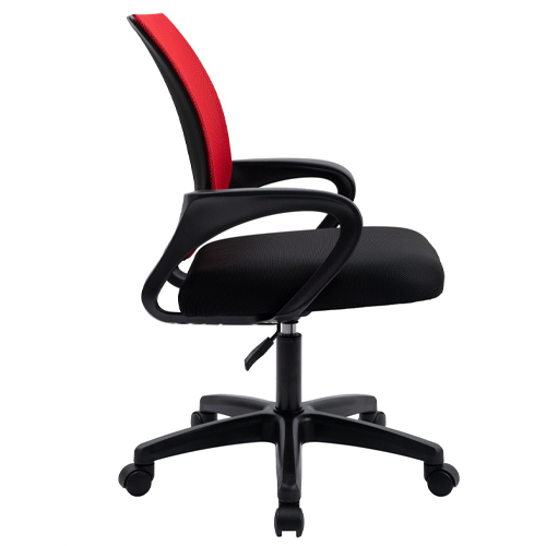 Кресло офисное, компьютерное TRON А1 сетка Standard, 47х48х46 см, красный-чёрный