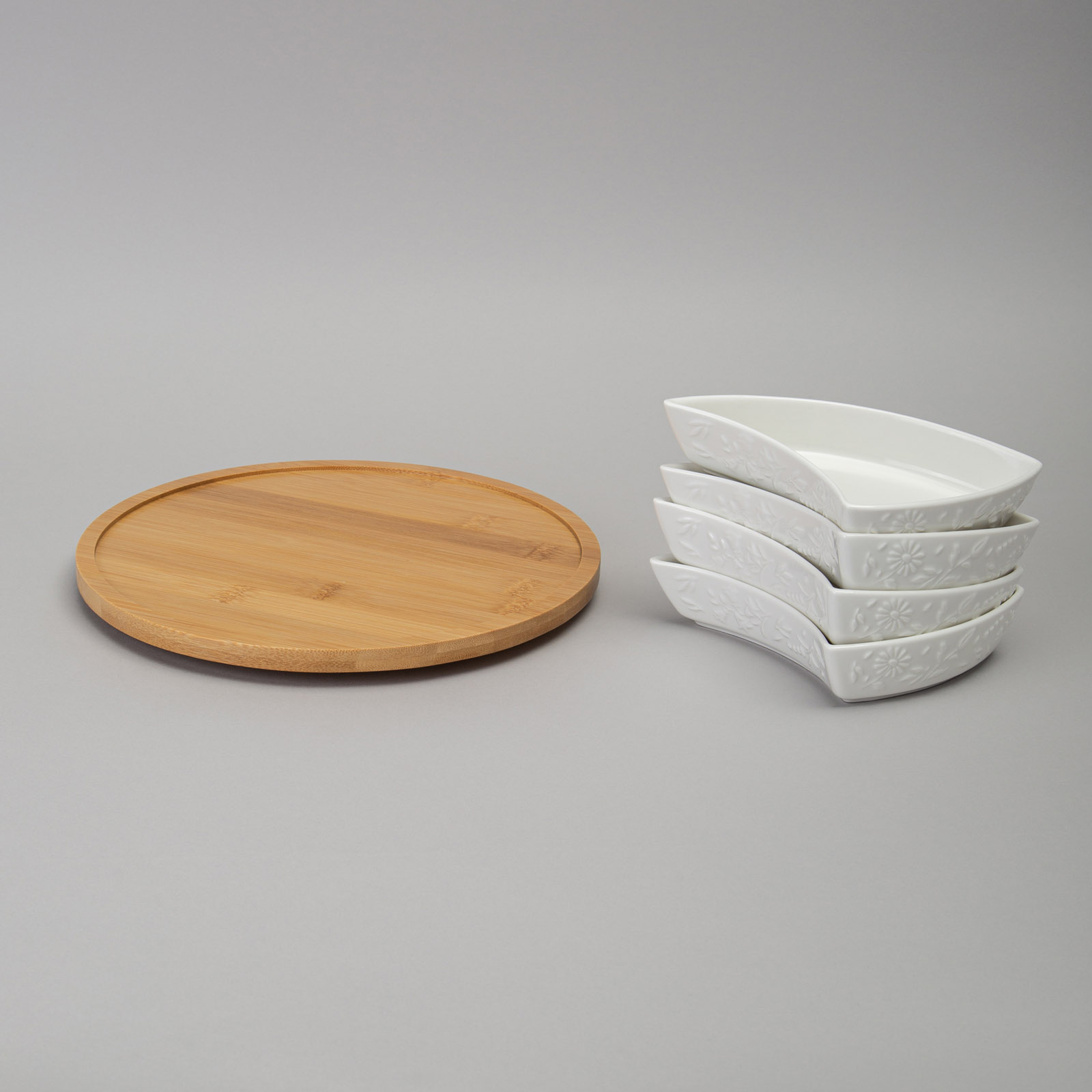 МЕНАЖНИЦА 4 СЕКЦИИ LEFARD, FLOWERS STORY, НА ДЕР. ПОДСТАВКЕ 25*5, 5 СМ 175 МЛ