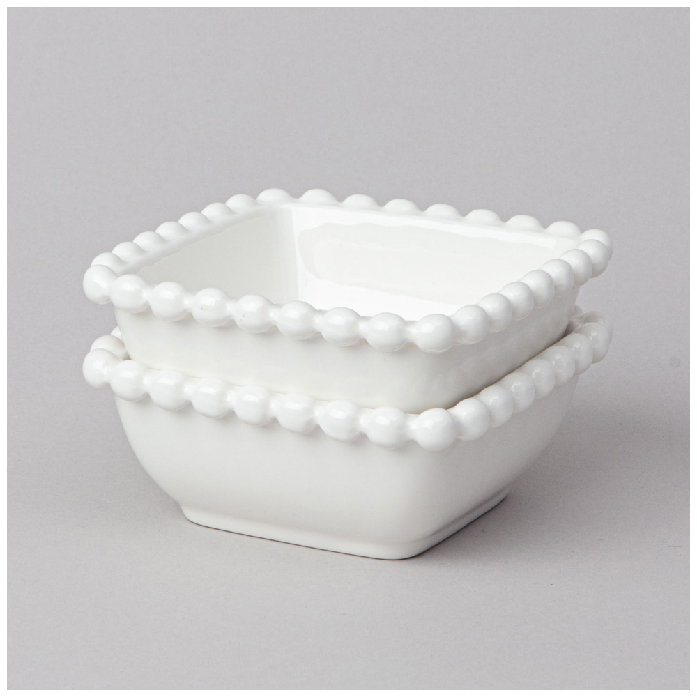 НАБОР САЛАТНИКОВ КВАДРАТНЫХ LEFARD, PEARL, 2 ШТ. 10*4 СМ 120 МЛ, КОР=12НАБ.