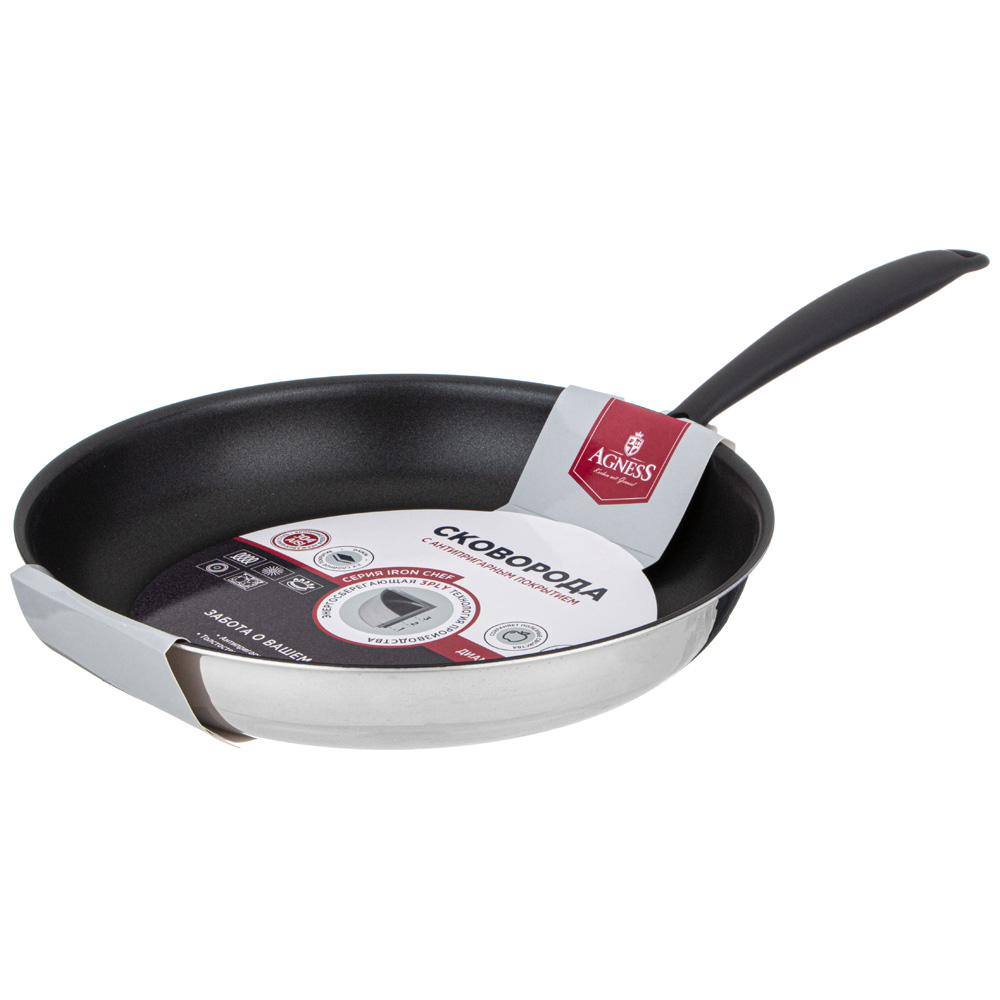 СКОВОРОДА C АНТИПРИГАРНЫМ ПОКРЫТИЕМ, IRON CHEF, AGNESS 28*5.2CM