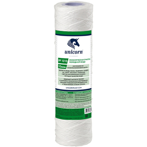 Картридж мех. очистки 10 10 мкм UNICORN, веревочный, PP 1010, 5/50