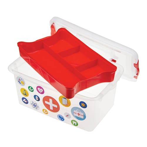 Контейнер для аптечки 4 л, красный, 1/11