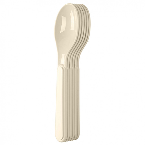 Комплект ложек Homver 221128925/01, светло-бежевый, 6 шт