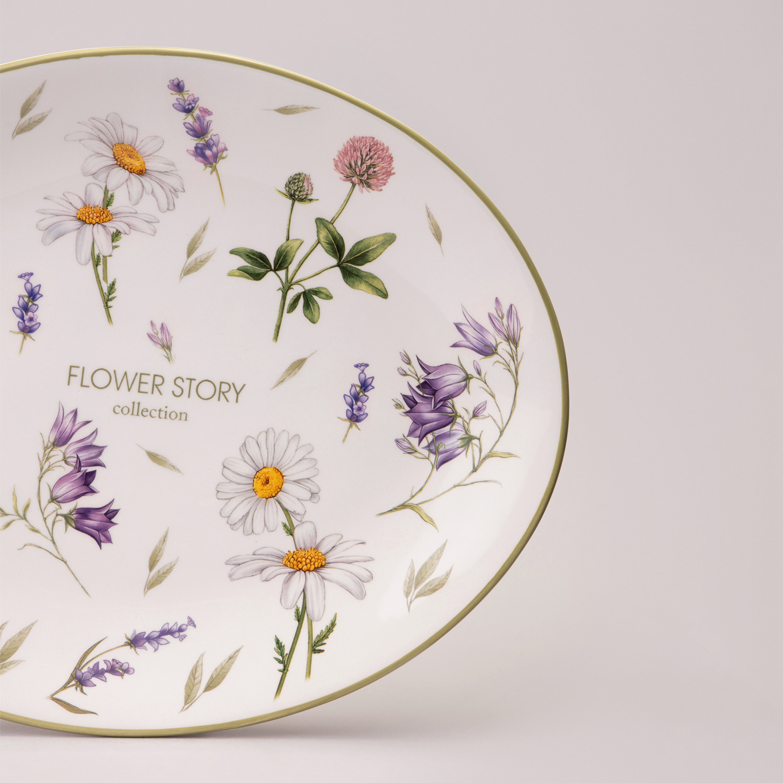 БЛЮДО ОВАЛЬНОЕ AGNESS, FLOWER STORY, 31, 5*25, 5*3 СМ, КОР=12ШТ.