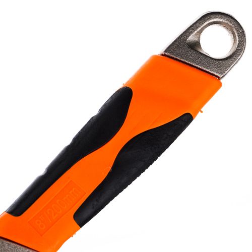 Ключ разводной 200 мм, двухкомпанентная ручка, 1/6/120