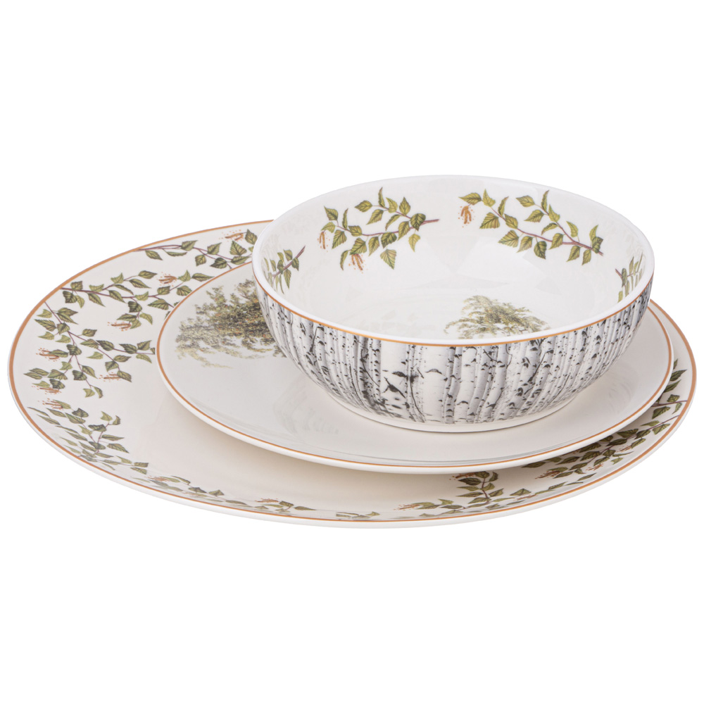 НАБОР ПОСУДЫ ОБЕДЕННЫЙ LEFARD, БЕРЕЗКИ, НА 4 ПЕР. 12 ПР., КОР=2НАБ.