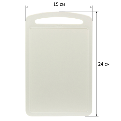 Доска разделочная IDEA М 1571, белый ротанг, 240х150 мм