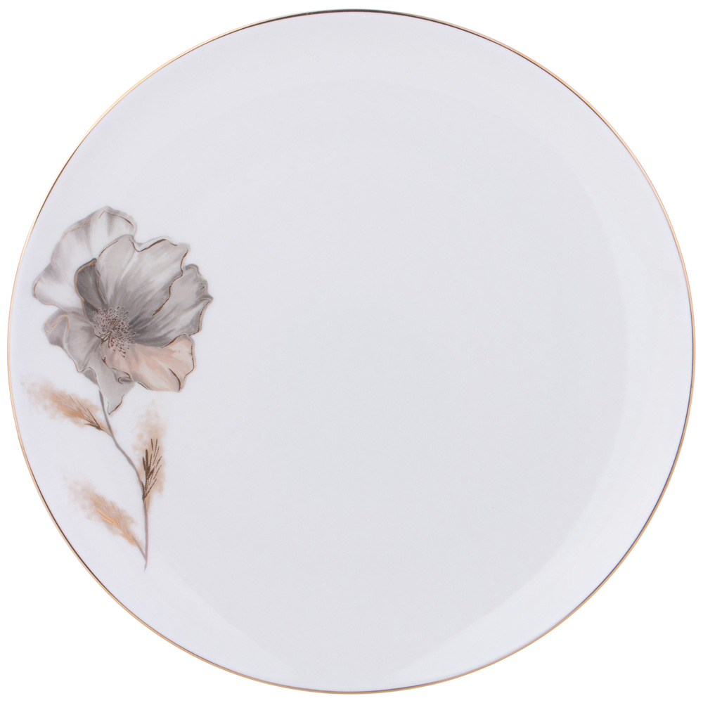 НАБОР ТАРЕЛОК ОБЕДЕННЫХ LEFARD, INSPIRATION, ЗОЛОТОЙ ЦВЕТОК 2 ШТ. 26 СМ, КОР=10НАБ.
