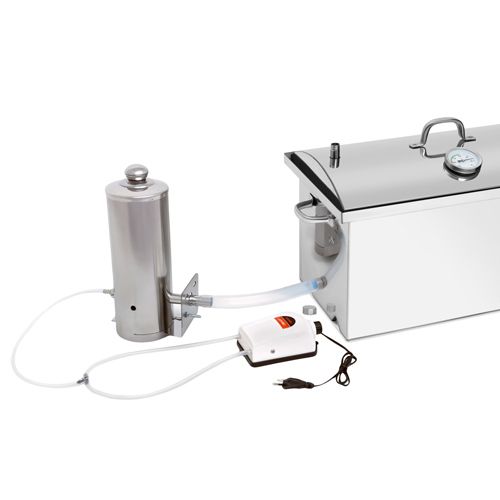 Коптильня большая XXL 450х650х300 Усиленная с гидрозатвором +термометр