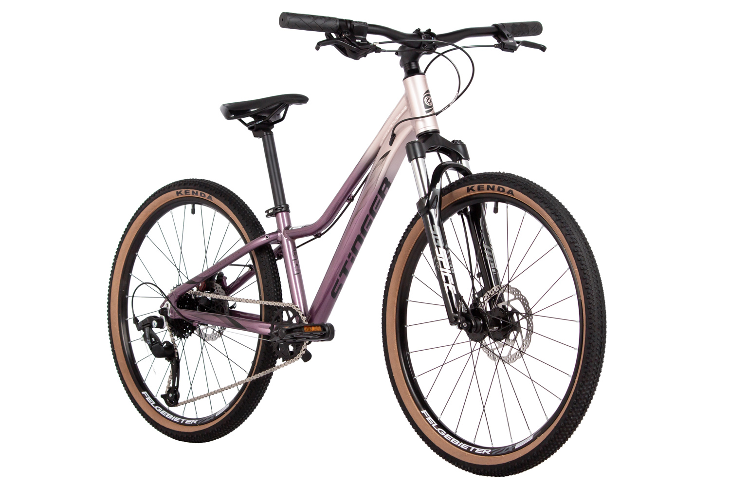 Велосипед STINGER 24, LAGUNA JR серебряный, алюминий, размер JR