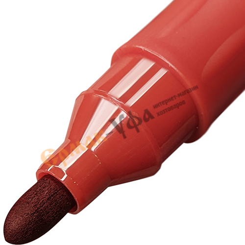 Маркер перманентный красный LEKON ReFresh, заправляемый, 10/1600