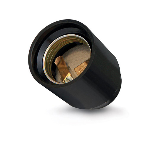 Патрон эл. подвесной Е27 карболитовый, 250В, 4А, черный, 20/200